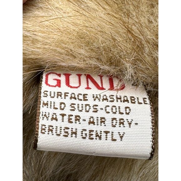 Gund Brown Terrier Dog with Bone in Mouth Plush Big Ears 13 inch Stuffed Animal - Picture 7 of 8